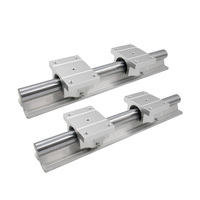Rail de guidage linéaire rond SBR30 de haute qualité HLTNC avec support en aluminium et bloc de roulement SBR30UU pour moteur, pièces PLC et CNC