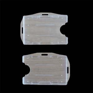 ID Badge Chủ Thẻ Cứng Nhựa Mở Phải Đối Mặt 2 Mặt 2 Thẻ - Product Image 6