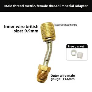 Adaptador de Conversão de Refrigerante para Ar Condicionado R22 R410 Métrico Imperial R32 Ferramenta de Válvula de Segurança Acessórios 5 em 1 - Product Image 6