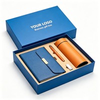Kotak Kemasan Hadiah Souvenir Mewah yang Dapat Disesuaikan dengan Logo Cetak, Set Kemasan untuk Buku Catatan, Pulpen, Alat Tulis, Kotak Dasar dan Tutup