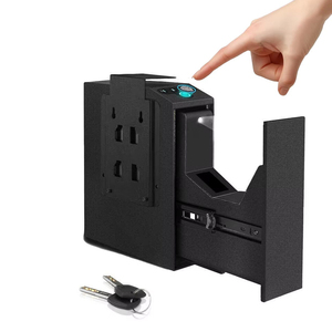 Caja Fuerte para Armas Safewell con Huella Dactilar Biométrica para Mesita de Noche, Escritorio, Lámpara Empotrada en la Pared, Puerta Corredera Automática - Product Image 1