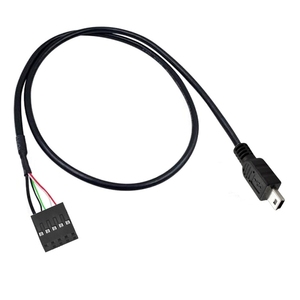 Customized Mini 5P Micro 5P Spacing 2.54-2X5P 9-Hole 9-Female USB Terminal Cable <strong>Wires</strong> Cable Assemblies - Product Image 1