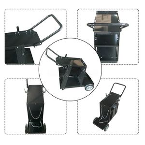 Lasapparaat <span class=keywords><strong>3</strong></span>-laags rollend universeel gasfles stalen vierwiel platform lasmachine karretje met ketting en handvat OEM - Product Image 3