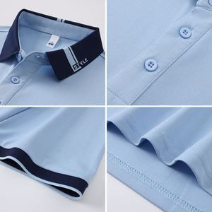 Camisa Polo <span class=keywords><strong>de</strong></span> Manga Corta para Uniforme <span class=keywords><strong>de</strong></span> Gerente <span class=keywords><strong>de</strong></span> Restaurante, Estilo Hostelería, con Solapa, para Cafetería y Bar - Product Image 3