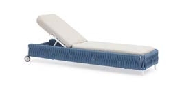 Modern dayanıklı alüminyum ve halat dokuma Villa açık güneş salon seti ile bilardo masası ve güneş yatağı - Product Image 5