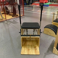 Chaise Wunda en chêne réglable et durable pour Pilates, ensemble complet d'équipement de fitness pour studio de yoga, salle de sport, entraînement à domicile, boîte en bois pour femmes