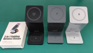Nhà Máy 15W 3-Trong-1 Nhanh Chóng Sạc Không Dây Từ Có Thể Gập Lại Cho <span class=keywords><strong>Qi</strong></span> Trạm Sạc Với Iphone Chủ Sở Hữu Và Chủ Sở Hữu Đồng Hồ Cho Trav - Product Image 6