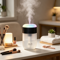 Humidificateur USB portable, options multicolores, grande brume, aromathérapie, veilleuse LED, utilisation voiture/bureau, 240 ml – Approvisionnement direct usine