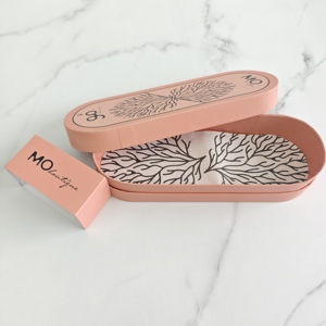 Top bán sang trọng Tùy chỉnh hình bầu dục Hộp giấy cho cao cấp Boutique sản phẩm bao bì với tay áo - Product Image 1