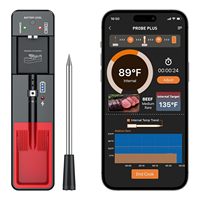 Termometer bbq nirkabel, kelas tinggi premium koneksi jarak jauh termometer makanan daging aplikasi pintar termometer nirkabel