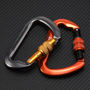 Mosqueton en aluminium léger de 82 g, forme en D, haute tension 30 KN, pour grimpeurs professionnels et passionnés de descente, boucle de sécurité aviation - Product Image 6