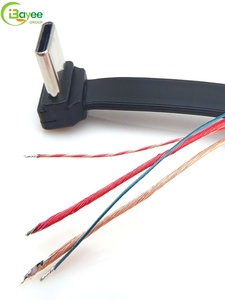90 Degree Type-C Connector <b>Accessories</b> Flexible Flat Ribbon Charging Cable for Rider Motorcycle Magnetic Mount Parts - Product Image 2