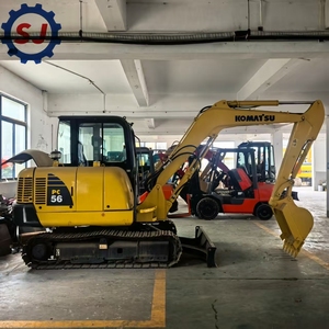 Excavadora de cadenas KOMATSU PC56 original de Japón, modelo 2022, 95% nueva, usada, maquinaria de construcción hidráulica, motor en buen estado. - Product Image 5