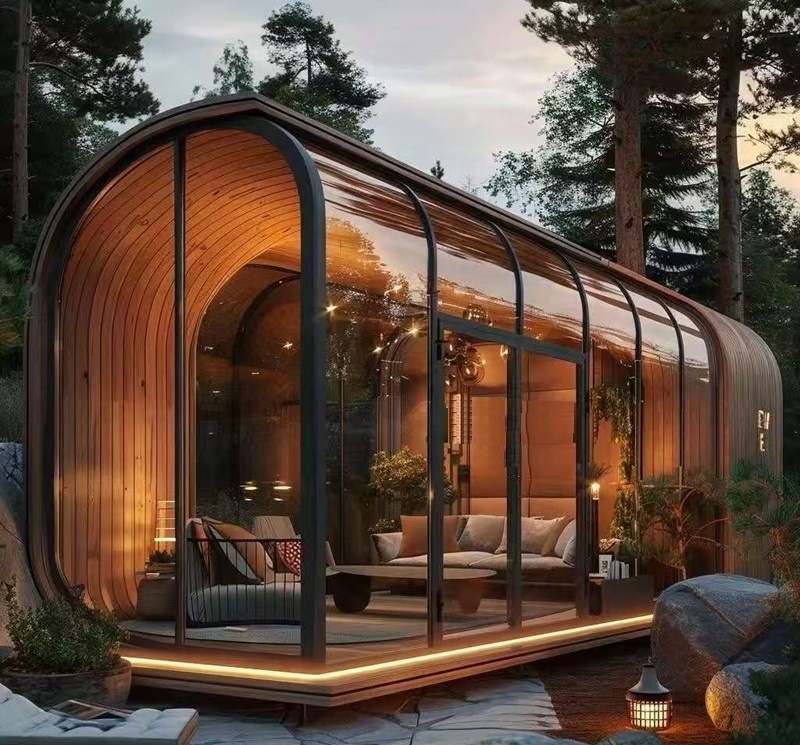 Умная компактная сборная каюта для Apple Glamping гостиничный магазин Виллы для внутреннего двора и школы Прочная стальная конструкция рамы