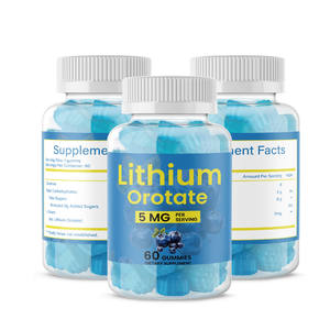 HUAQING OEM Marque Privée Gummies à l'Orotate de Lithium 5mg Sans Sucre Complément Alimentaire pour la Santé du Cerveau et les Fonctions Cognitives pour Enfants et Adultes - Product Image 1