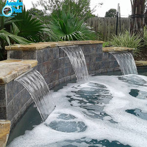 Al Aire Libre vertedero <span class=keywords><strong>de</strong></span> agua fuente <span class=keywords><strong>de</strong></span> agua piscina <span class=keywords><strong>cascada</strong></span> con luz LED - Product Image 4