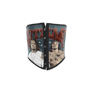 Top corto de punto con corpiño estampado para mujer - Product Image 5