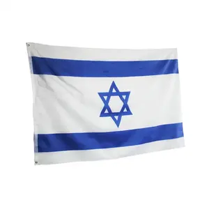 Bestseller 3 x 5 Fuß israelische Flagge für Veranstaltungen, Großhandel israelische Nationalflagge Länder, kundendefinierter Flaggen-Dropshipping