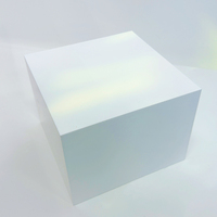 Présentoir de rehausseurs en acrylique personnalisés pour aliments Présentoir de cubes en acrylique pour buffet blanc Présentoir de gâteaux