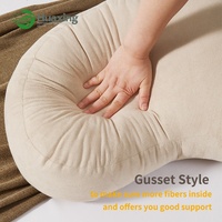 Oreiller de soutien de coussin de bas de dos de remplissage de fibre de mémoire parfaitement équilibré pour la chaise de bureau et le siège de voiture