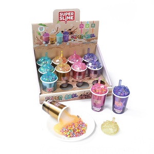 CHENXI New Product Blowing <b>Bubble</b> Funny Putty Slime Multi-color Foam Beads Crystal Mud Bulk Slime for <b>Kids</b> - Product Image 6