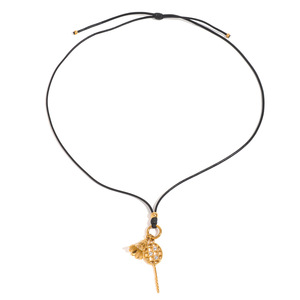 Stainless Steel <b>Badminton</b> Shuttlecock Pendant Black Leather Cord Adjustable Necklace Gift Jewelry - Product Image 1