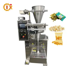 Empaquetadora vertical automática de bolsitas de grano, empaquetadora de gránulos para palomitas de maíz, patatas fritas, máquina empacadora automática de bolsitas