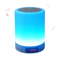 Draagbare Muziek Nachtlamp V4.2 Speaker met Wifi-verbinding, Wekker en LCD-scherm