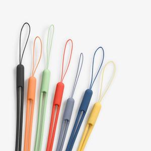 Mobile Phone Solid Colour Soft Rubber Cell Phone Lanyard Wrist Strap Phone case Custom Short Silicone Lanyard - Product Image 4