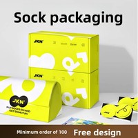 Boîte cadeau pour chaussettes sur mesure, transfrontalière, style tiroir, style livre, avec couvercle à charnière, base pliable, impression offset sur papier magnétique, Chine