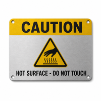 Plaques de signalisation vintage en métal pour la sécurité industrielle, panneaux de signalisation routière en aluminium gaufré avec support adhésif pour les points d'accès de livraison