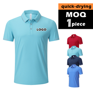 เสื้อโปโลแขนสั้นลายปักลายดูดความชื้นใส่เล่นกอล์ฟใส่ได้ทุกวัน - Product Image 4