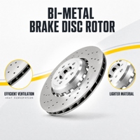 Disque de frein bi-métal personnalisé, rotor avant léger en aluminium pour OE # 34118054825 BMW E91 X3 Pièces automobiles Disque de frein