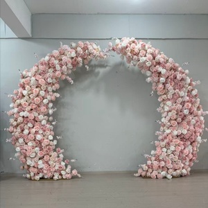 A-1915 Fiori Artificiali di Alta Qualità in Seta Rosa per Arco Nuziale, Decorazioni per Eventi e Feste - Product Image 2