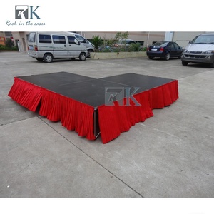 กระโปรงสีแดงเวทีเวทีแพลตฟอร์มสำหรับกิจกรรมติดตั้งอย่างรวดเร็วคอนเสิร์ตเวทีขาย - Product Image 6