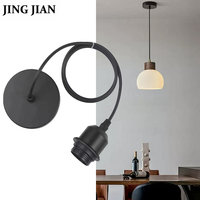 Suspension LED personnalisée de haute qualité avec douille E27, style à vis, courant nominal 1A, mise à la terre standard, éclairage domestique