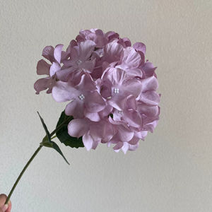 人造花批发豪华大号白色绿色粉色蓝色真花触感丝绸人造花绣球花婚礼用 - Product Image 5