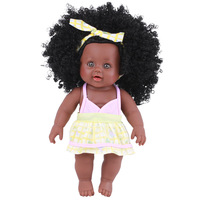 Vente chaude Poupées réalistes et mignonnes en vinyle souple et silicone, poupées américaines et africaines pour enfants, poupées bébés noirs reborn pour enfants