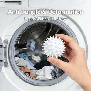 Balles de lavage réutilisables en gros anti-emmêlement pour sèche-linge et machine à laver, outils de nettoyage ménager pour un linge sans nœuds - Product Image 2