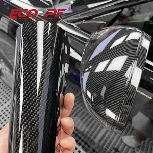 1.52*15 Meter Black TPU Carbon Fiber Car <strong>Vnyl</strong> <strong>Wrap</strong> 6D Super Glossy Black Matte Black - Product Image 3