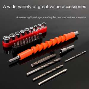 <span class=keywords><strong>Trapano</strong></span> a Pistola <span class=keywords><strong>Ricaricabile</strong></span> a Doppia Velocità con <span class=keywords><strong>Batteria</strong></span> al Litio da 12V, Cacciavite Elettrico Multifunzione <span class=keywords><strong>per</strong></span> Uso Domestico da 21V, <span class=keywords><strong>Trapano</strong></span> a Mano - Product Image 4