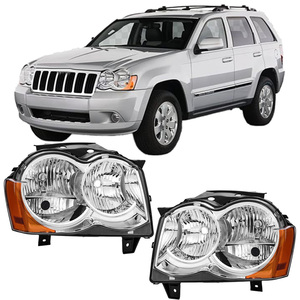 Faro Delantero para <span class=keywords><strong>Jeep</strong></span> <span class=keywords><strong>Grand</strong></span> <span class=keywords><strong>Cherokee</strong></span> 2008 2009 <span class=keywords><strong>2010</strong></span>, Luz de Conducción, Faros Delanteros, Accesorios para Automóviles, CH2518131 CH2519131 - Product Image 1