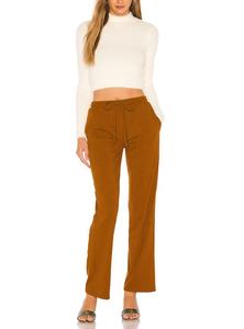Pantaloni in tessuto <span class=keywords><strong>a</strong></span> <span class=keywords><strong>costine</strong></span> da donna personalizzati all'ingrosso pantaloni larghi in maglia di cotone eleganti eleganti allentati - Product Image 4
