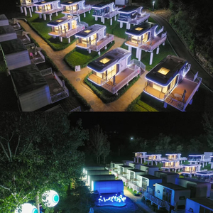 Casa Prefabricada de Lujo Tipo Cápsula Espacial, Villa Modular Glamping con <span class=keywords><strong>Gran</strong></span> Balcón de Vidrio, Iluminación LED y Acabados Interiores Completos para Resort, Casa de Huéspedes u <span class=keywords><strong>Hotel</strong></span> - Product Image 5