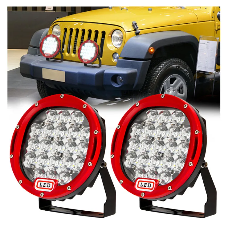 7 inch Xe LED làm việc thanh ánh sáng Spotlight chùm tia tại chỗ 4x4 4WD ATV UTV SUV máy kéo xe tải LED ánh sáng Xe LED làm việc ánh sáng xe làm việc đèn