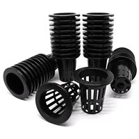 Pots en filet perforé en plastique pour hydroponie A3, pots ronds en filet, paniers de culture hydroponique pour plantes