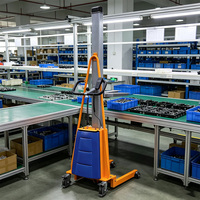 Positionneur de travail 1,5 m 2 m, petit élévateur de rouleaux, rotateur de bobines, semi-électrique, manuel, portable, mobile, élévateur de palettes