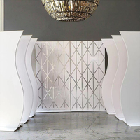 Décors de mariage LED personnalisés nouveau design PVC acrylique scènes décor murs Foshan meubles pour occasions