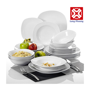 Vajillas de Porcelana Blanca al por Mayor, Juegos de Vajilla para el Hogar/Hotel/Restaurante, Proveedor del Grupo Long Phuong - Product Image 4