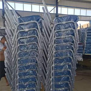 Cadeira Moderna Empilhável e Interligável de Metal Acolchoada para Auditório, Escola, Conferência, Eventos, Oração e Igreja com Preço de Atacado de Fábrica - Product Image 4